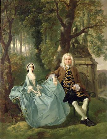 Thomas Gainsborough Portrait of Mr and Mrs Carter of Bullingdon House, Bulmer, Essex Spain oil painting art